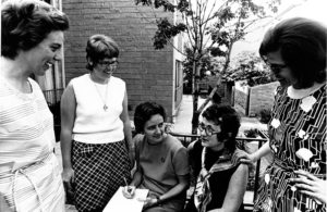Foundresses: Pat Sieman, Carol Coston, Maureen Kelliher 1972