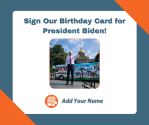 Sign President Biden