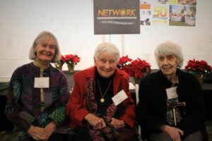 Answering the call, taking the lead and relying on action of the spirit, NETWORK Foundresses (left to right) Liz Morancy, Sr. Carol Coston, OP, and Sr. Mary Hayes, SSNDdeN founded NETWORK