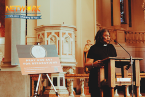 NETWORK's reparation vigil featured Reverend Traci Blackmon