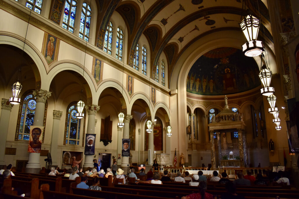 On June 15, 2022, NETWORK advocates organized a prayer vigil for reparations at St. Aloysius-St. Agatha Parish in Cleveland, Ohio.