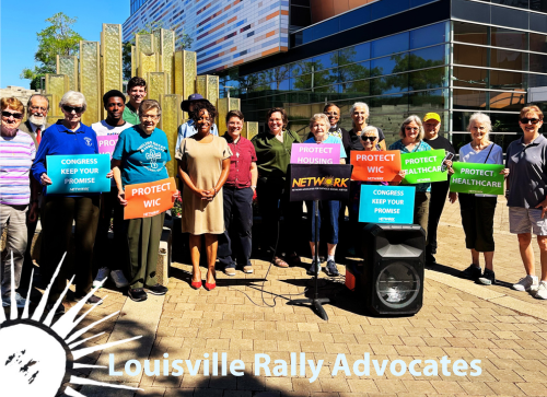 Oct 2, 2023, Louisville Rally Speakers Speak Out for a Better Federal Budget at the Ali Plaza in Louisville, KY