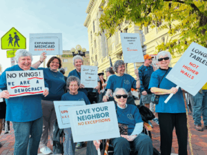 Humility of Mary Sisters of OH at the No Kings rally Humility of Mary Sisters gathered for a No Kings rally in Youngstown, OH on Oct 18.