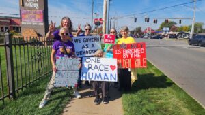 L2R Elizabeth Reiter, Sr. Fidelis, Sr. Geraldine Nowak---in the back row are Staś Krukowski, Sr. Pat Gardner, Sr. Sharon Havelak