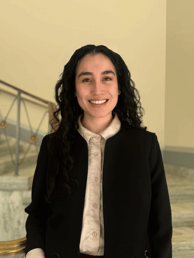 Leslie Gracia, student at DePaul University and 2025 Sr. Carol Coston Fellow in NETWORK's Young Advocates Leadership Lab (Y.A.L.L.) 