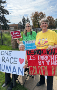 Sitting- Sr. Fidelis Rubbo; StandingL2R-Sr. Sharon Havelak, Sr. Geraldine Nowak in Toledo OH